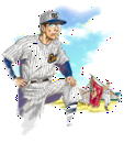 イラスト野球選手