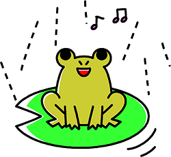 イラスト　カエル