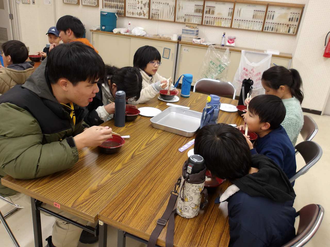 もちの試食の写真