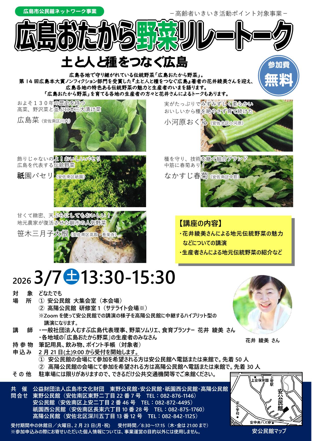 広島おたから野菜リレートークパソコンチラシ