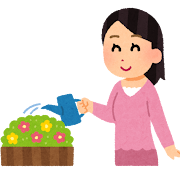 花の水やり
